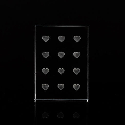 Mega Lash Academy Crystal Glass Glue Palette 2-pack Black Clear