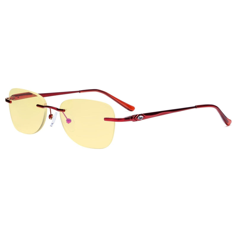 eyekeeper.com Rimless Blue Light Blocking Reading Glasses TMWK9907A Eyeglasses