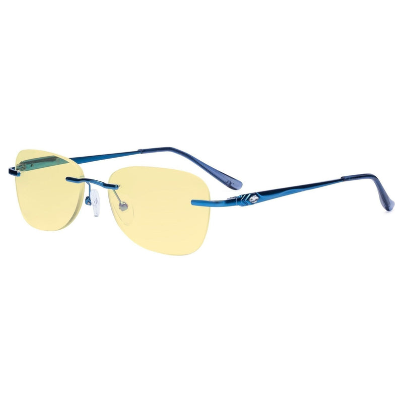 eyekeeper.com Rimless Blue Light Blocking Reading Glasses TMWK9907A Eyeglasses