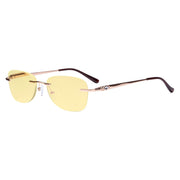 eyekeeper.com Rimless Blue Light Blocking Reading Glasses TMWK9907A Eyeglasses