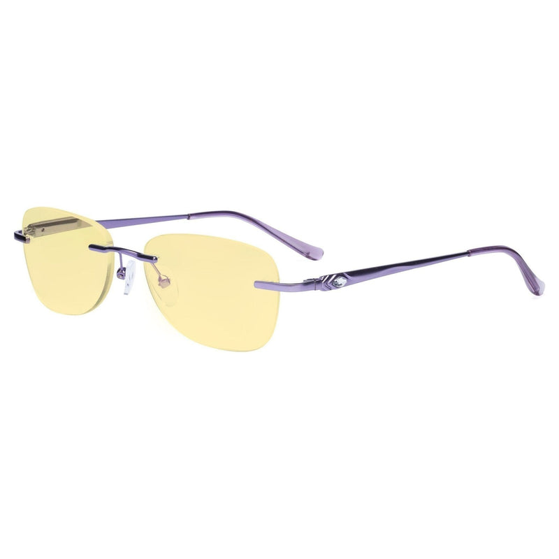 eyekeeper.com Rimless Blue Light Blocking Reading Glasses TMWK9907A Eyeglasses