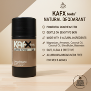 KAFX Body Coffee Shop Coffee-Infused Natural Deodorant – Real Coffee Scent & Safe for All Deodorant