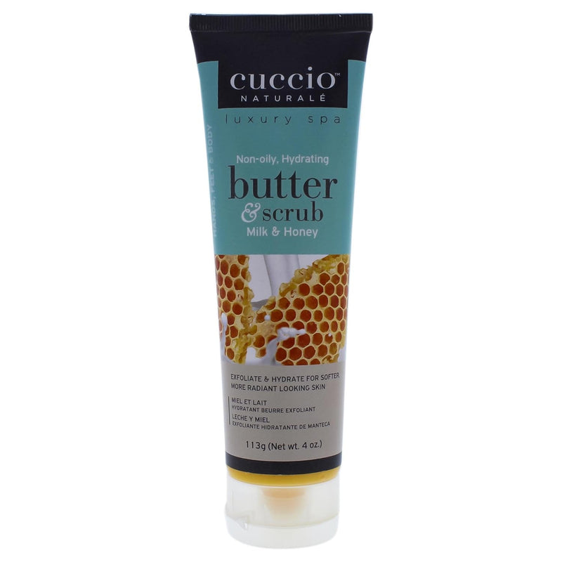 VIP Extensions Cuccio Naturale Butter Scrub - Exfoliates And Hydrates - 4 Oz Skin Care