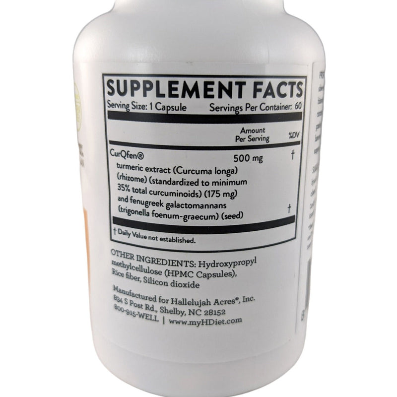 Hallelujah Diet Professional Strength Curcumin Vitamins & Supplements
