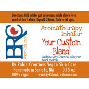 By Robin Creations "Make Your Own Blend" Custom Scent Aromatherapy Inhaler Massage & Relaxation