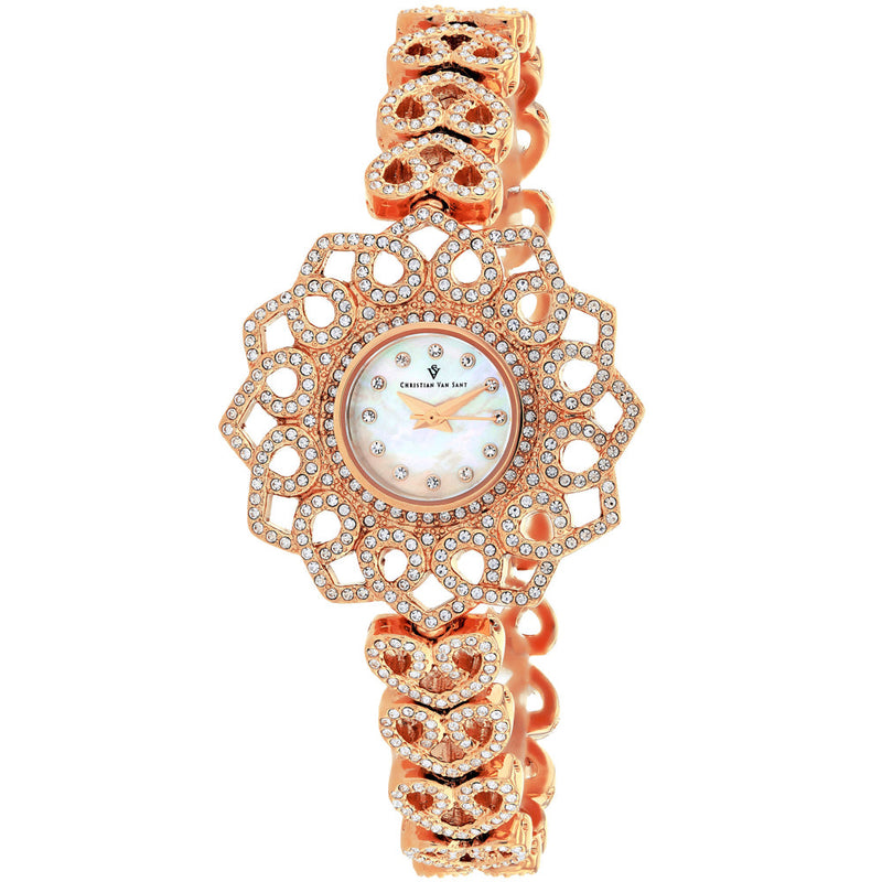 Bids.com Christian Van Sant Women's Chantilly Watches White Smoke Default Title