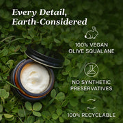 Chagrin Valley Soap & Salve Whipped Squalane Face & Eye Cream Facial Cleansers and Moisturizers Black 1 fl oz Jar