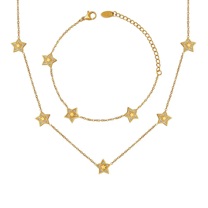 CZ Star Chain Bracelet (Pre-Order)