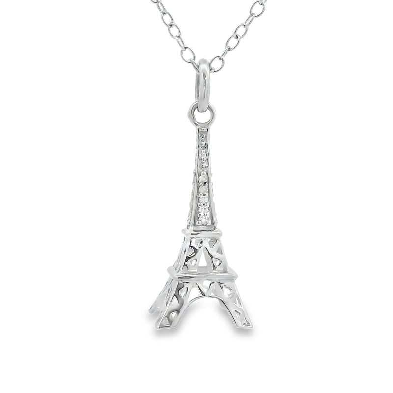 Bids.com .06ct Diamond Fashion Pendants Sterling Silver Pendants