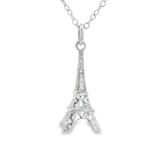 Bids.com .06ct Diamond Fashion Pendants Sterling Silver Pendants