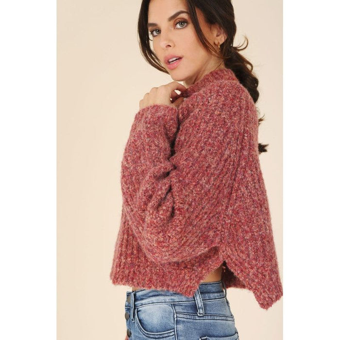 Melange Multicolor Sweater Top