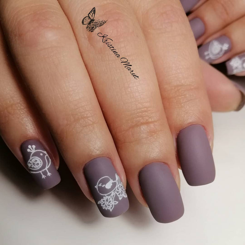 nbmsupply Komilfo Gel polish Deluxe Series D064 (gray-lilac, enamel), 8 ml