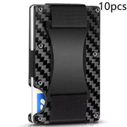 SmartPursue™ Carbon Fiber Wallet - RFID Blocking Metal Card Holder Card Wallet
