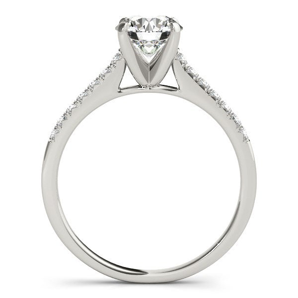 Bids.com 14k White Gold Single Row Scalloped Set Diamond Engagement Ring (1 1/8 cttw) Rings