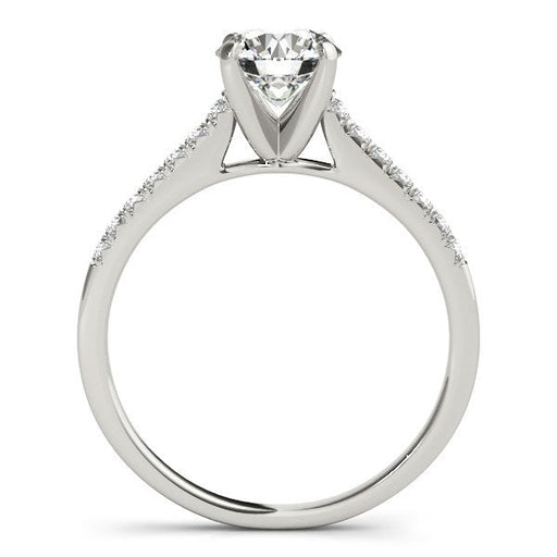 Bids.com 14k White Gold Single Row Scalloped Set Diamond Engagement Ring (1 1/8 cttw) Rings