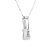 Bids.com .06ct Zircon Diamond Fashion Pendants 10KT White Gold Pendants