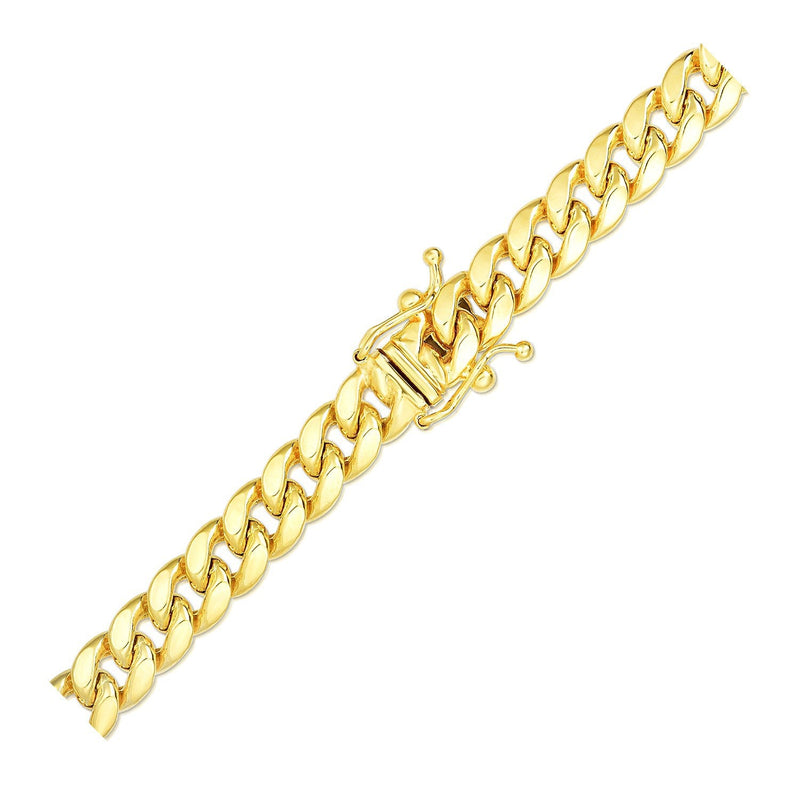 Bids.com 6.1mm 14k Yellow Gold Semi Solid Miami Cuban Bracelet Bracelets