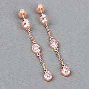 Bids.com 1.62 Carat Genuine Morganite .925 Sterling Silver Earrings Earrings