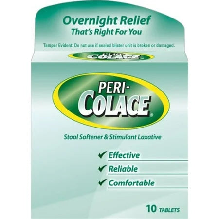 Colace Colace 2-In-1 Tablets Stool Softener & Stimulant Laxative - 10 Count Health Care