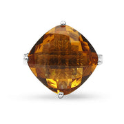 Bids.com 9.05 Carat Genuine Citrine .925 Sterling Silver Ring Rings
