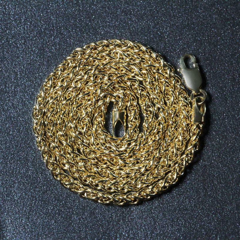 Bids.com 14k Yellow Gold 2.8mm Light Weight Wheat Chain Necklaces