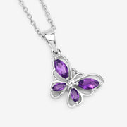 Bids.com 0.60 Carat Genuine Amethyst .925 Sterling Silver Pendant Pendants