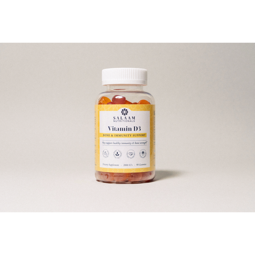 Salaam Nutritionals Halal Vitamin D3 2000 IU Gummies - 90 Count | Salaam Nutritionals
