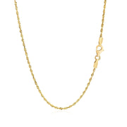 Bids.com 14k Yellow Gold Solid Diamond Cut Rope Chain (1.60 mm) Necklaces
