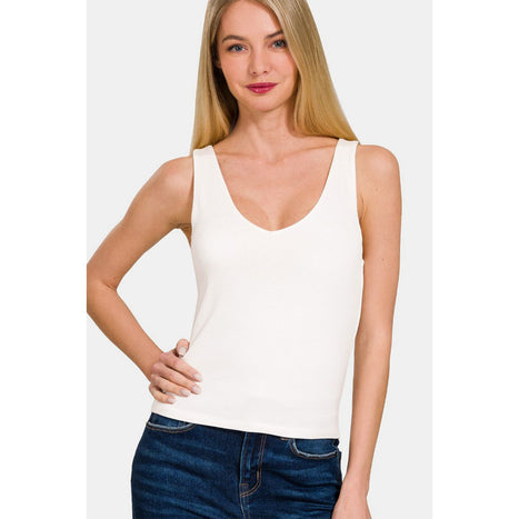 Double Layer V Neck Tank