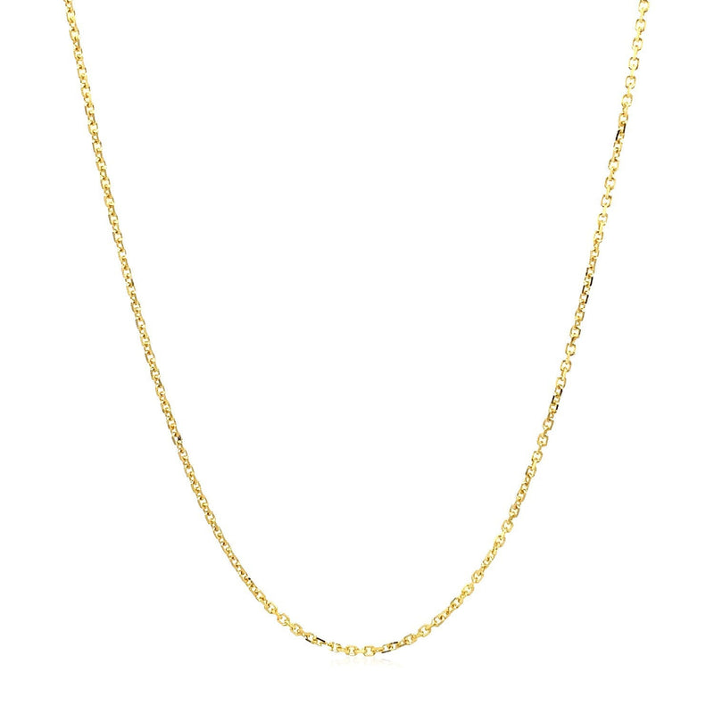 Bids.com 18k Yellow Gold Cable Chain 1.1mm Necklaces