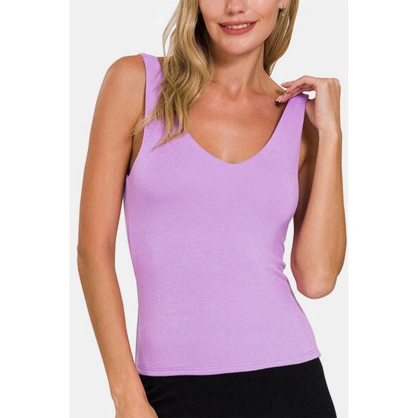 Zenana V-Neck Slim Tank