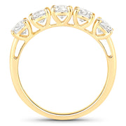 Bids.com 1.50 Carat Genuine Lab Grown Diamond 14K Yellow Gold Ring Rings