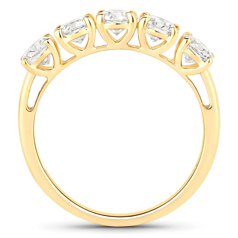 Bids.com 1.50 Carat Genuine Lab Grown Diamond 14K Yellow Gold Ring Rings