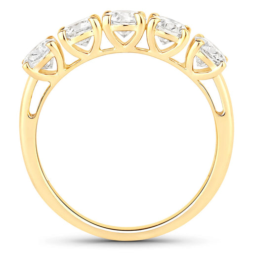 Bids.com 1.50 Carat Genuine Lab Grown Diamond 14K Yellow Gold Ring Rings