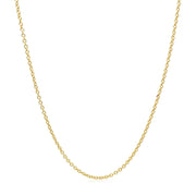 Bids.com 14k Yellow Gold Round Cable Link Chain 1.3mm Necklaces