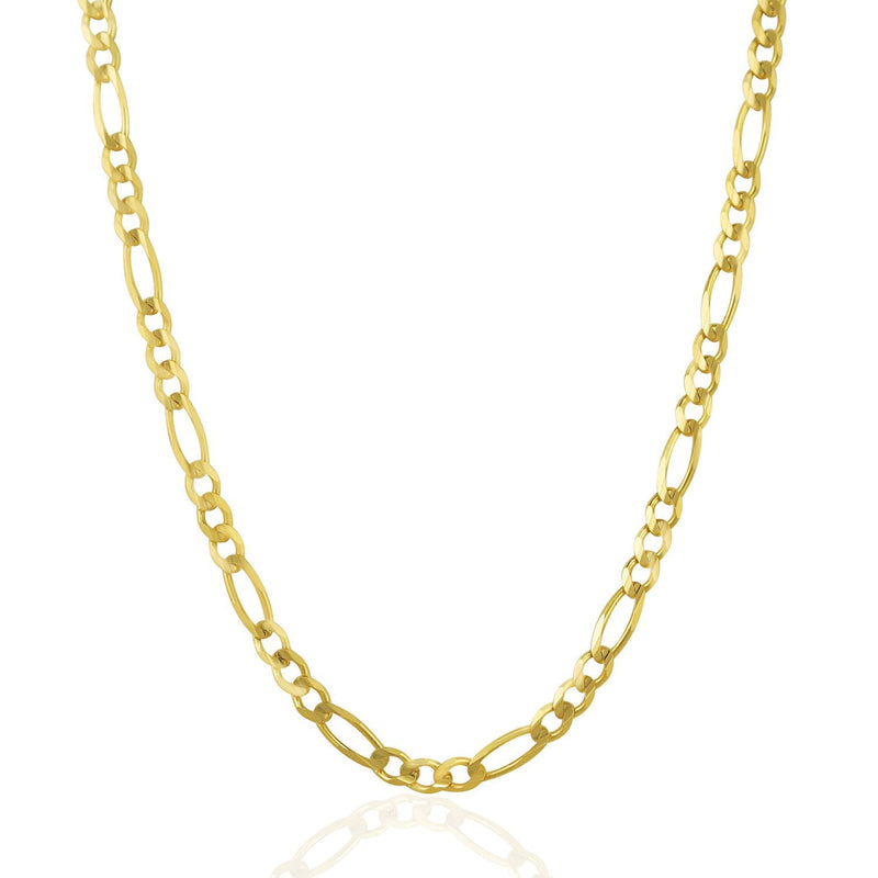 Bids.com 4.5mm 14k Yellow Gold Solid Figaro Chain Necklaces