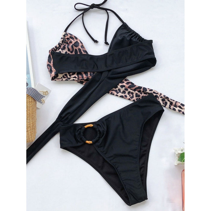 Halter Neck Two-Piece Bikini Set