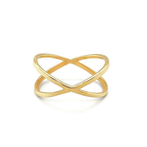 Bids.com 14k Yellow Gold Polished X Profile Ring Rings