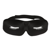 GladGirl 3D Contoured Black Satin Eyelash Extension Sleep Mask Eyelashes