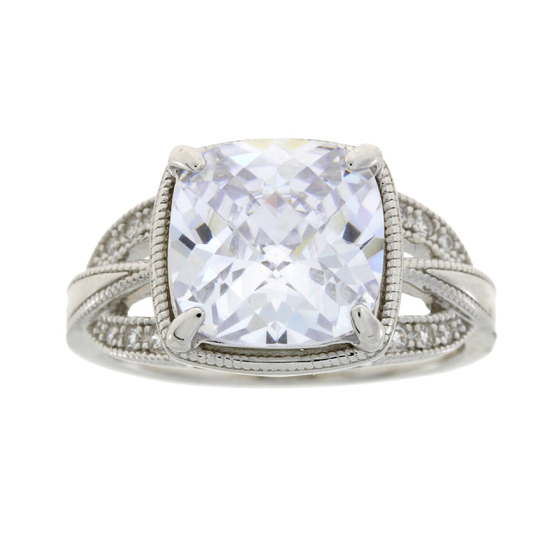 Bids.com Cubic Zirconium Ring Sterling Silver Rings
