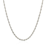 Bids.com 2.0mm 14k White Gold Light Rope Chain Necklaces