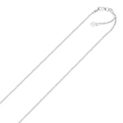 Bids.com 14k White Gold Adjustable Sparkle Chain 1.5mm Necklaces