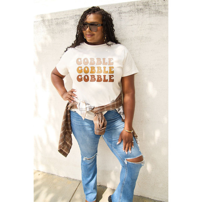 Simply Love GOBBLE Short Sleeve T-Shirt