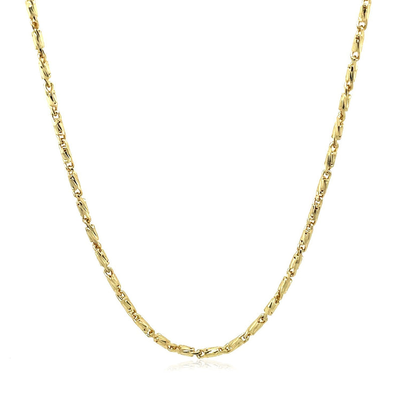 Bids.com Diamond Cut Fancy Links Pendant Chain in 14k Yellow Gold (1.5mm) Necklaces