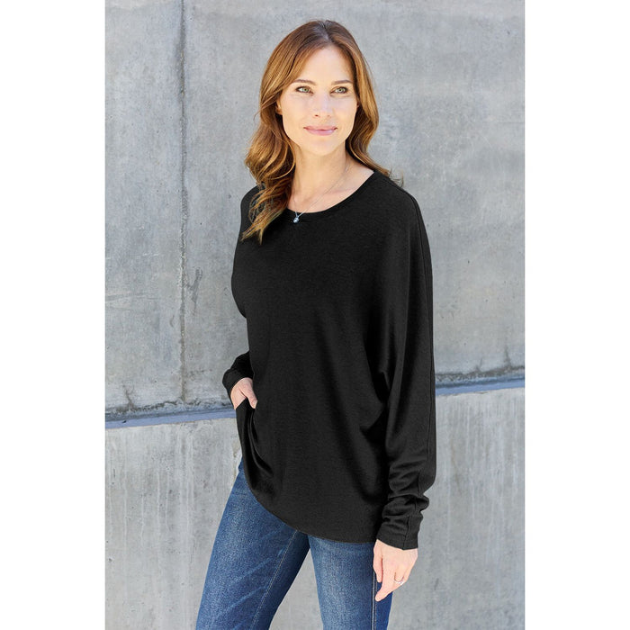 Double Take Round Neck Long Sleeve T-Shirt