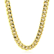 Bids.com 9.15mm 10k Yellow Gold Semi Solid Miami Cuban Chain Necklaces