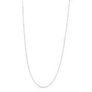 Bids.com .925 Sterling Silver 0.7mm Slim and Dainty Unisex 18" Inch Ball Bead Chain Necklace Necklaces