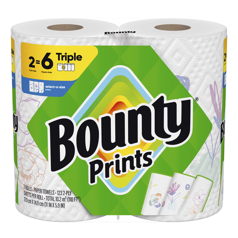 Bounty Bounty® Select-A-Size Triple Paper Towel Roll, 2-Pack Household Paper Products Lavender