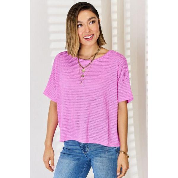 Zenana Round Neck Short Sleeve T-Shirt