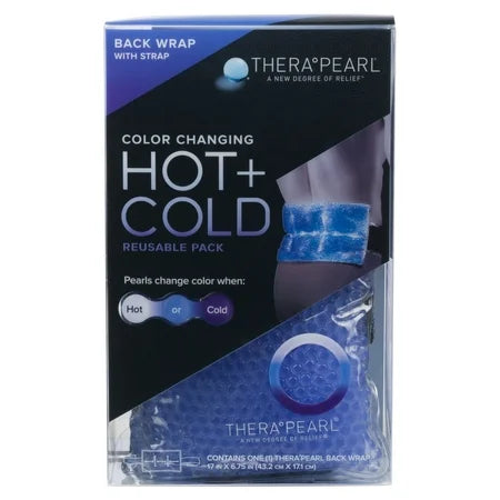 therapearl TheraPearl Hot and Cold Back Wrap, 17" x 6.75" Heating Pads